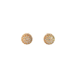 Aretes tipo ilusión Diamantes