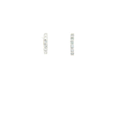 Candongas oro blanco y diamantes