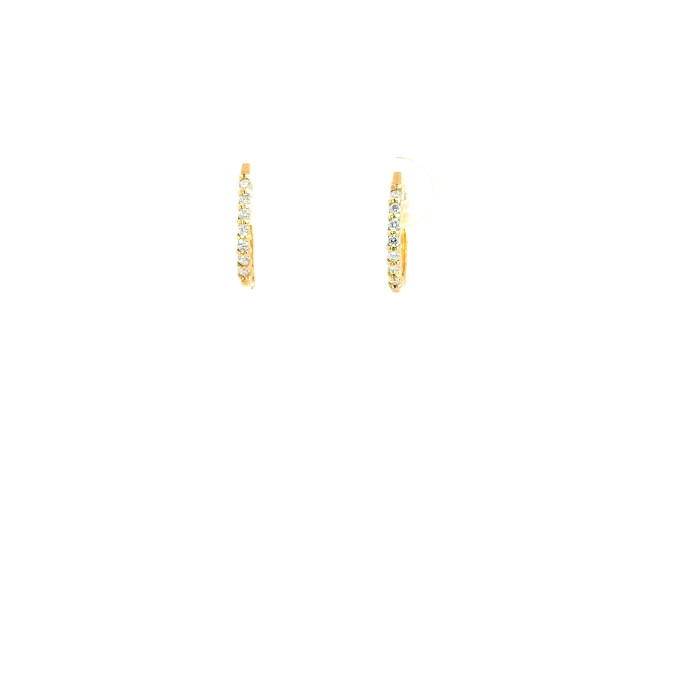 Candongas oro amarillo 18k diamantes
