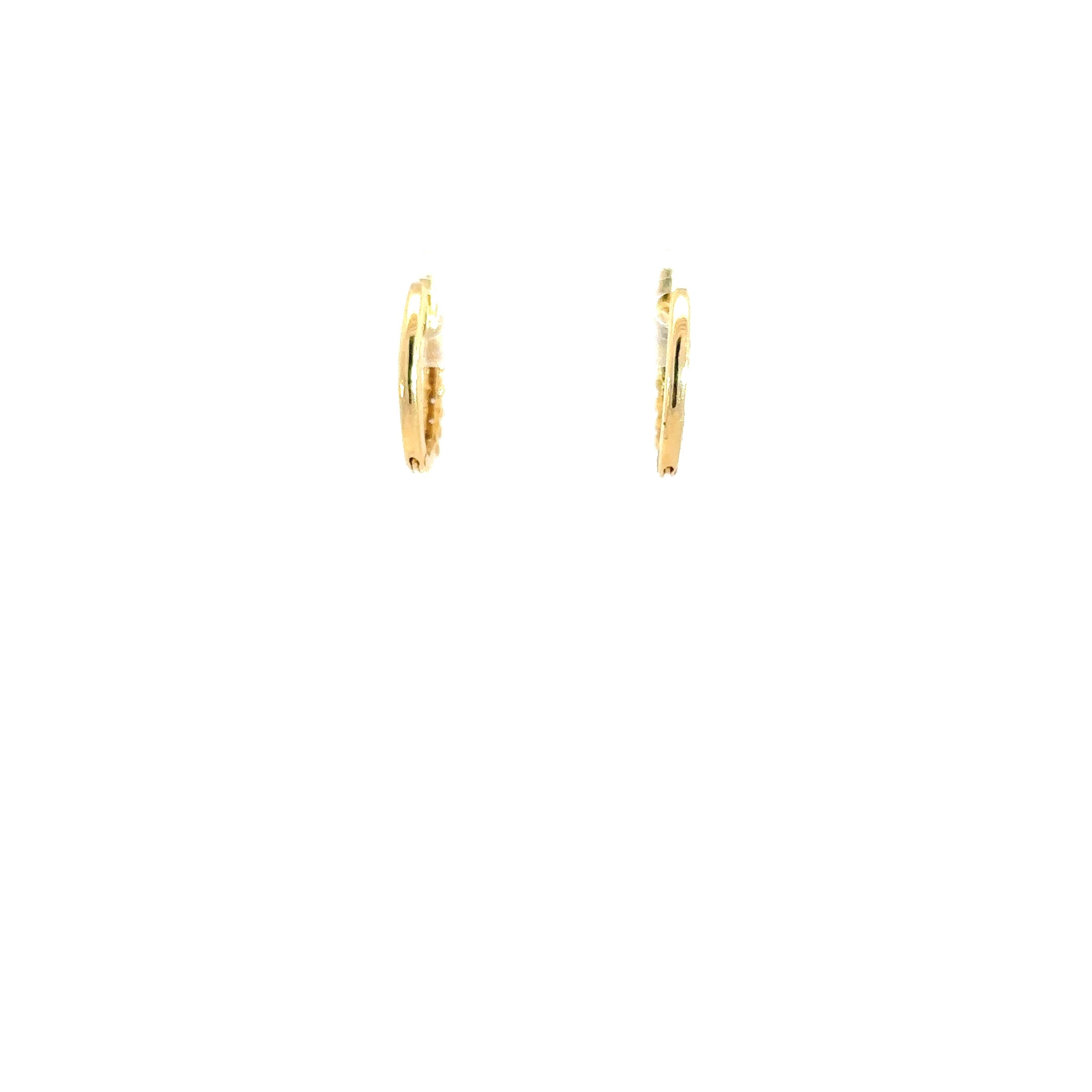 Candongas oro amarillo 18k diamantes