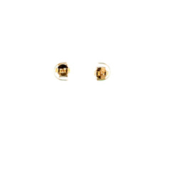 Aretes oro amarillo Esmeraldas Rectangulares