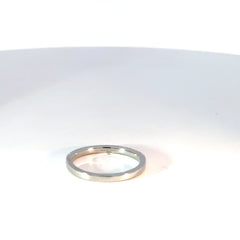 Anillo cintillo Oro Blanco con Diamantes