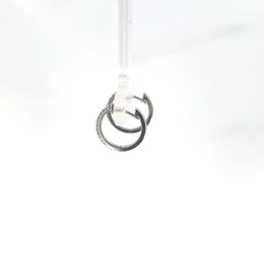 Elegantes Aretes en Candongas con Diamantes en Oro Amarillo