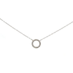 Cadena en Oro Blanco con Diamantes