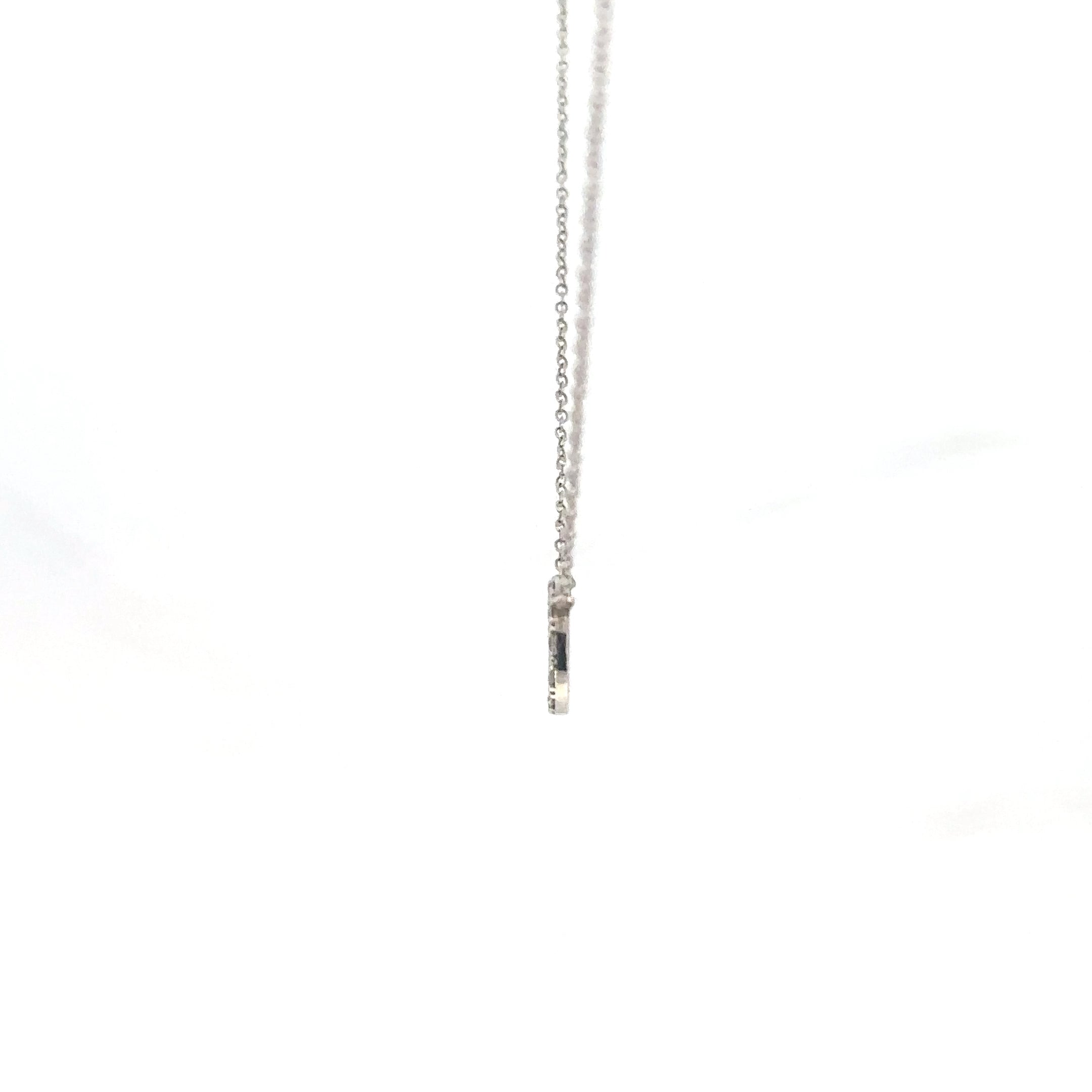 Cadena en Oro Blanco con Diamantes