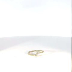 Anillo de Plata en Baño de Oro circones