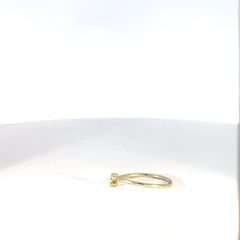 Anillo de Plata en Baño de Oro circones