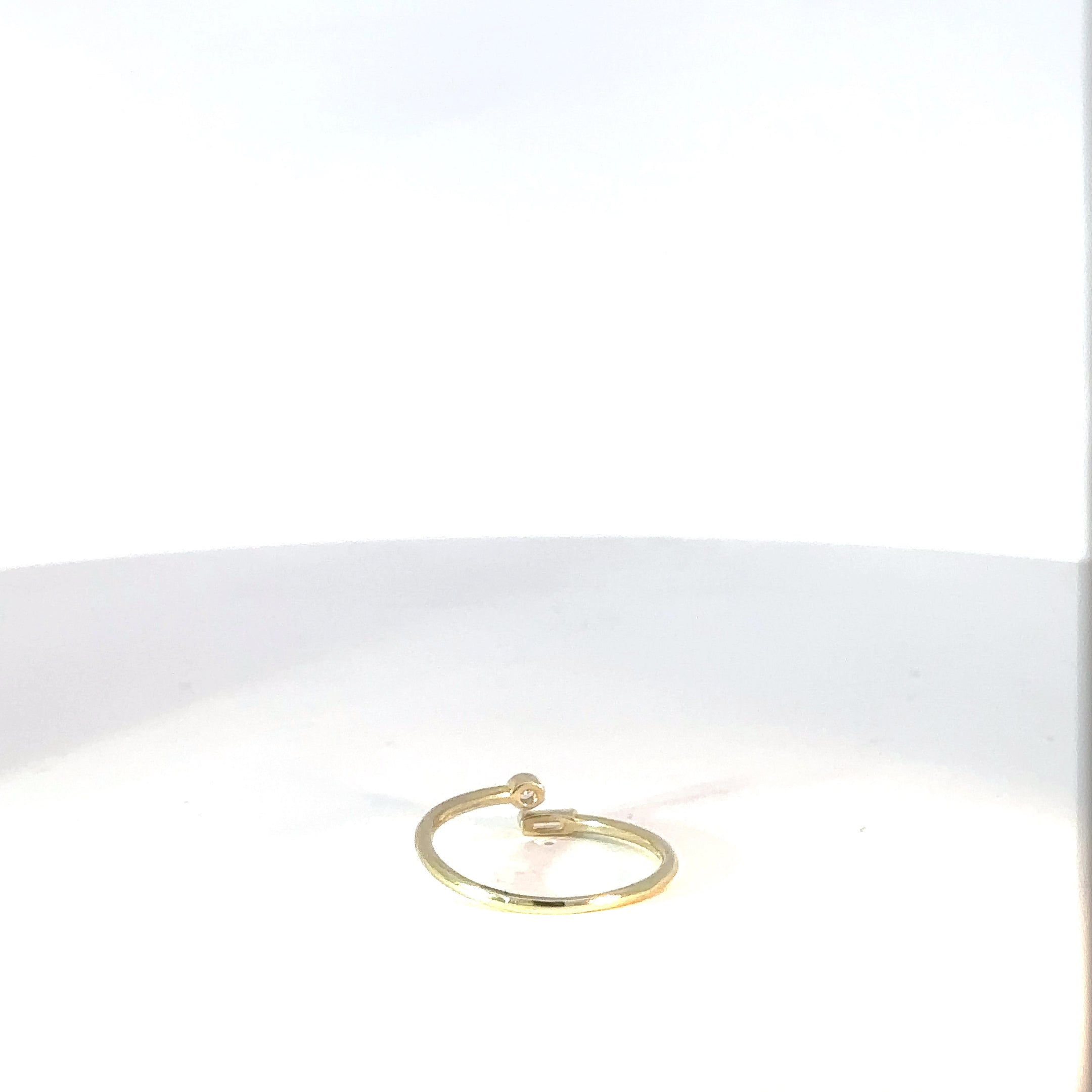 Anillo de Plata en Baño de Oro circones