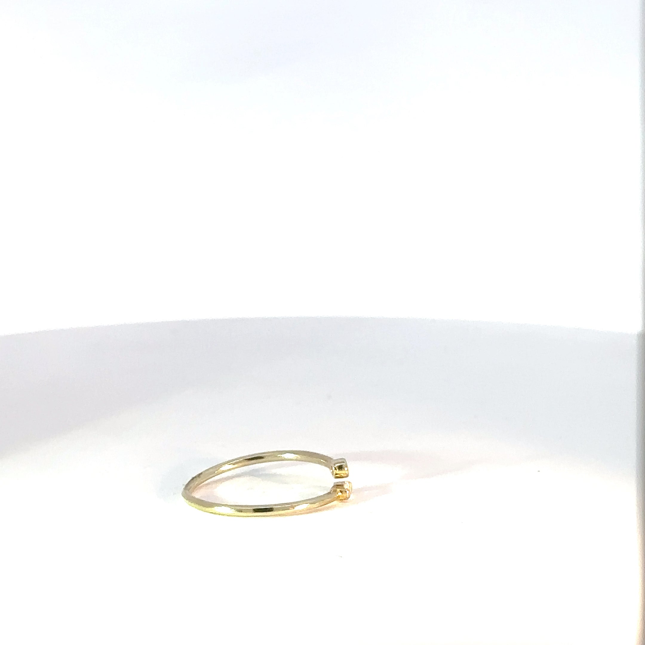 Anillo de Plata en Baño de Oro circones