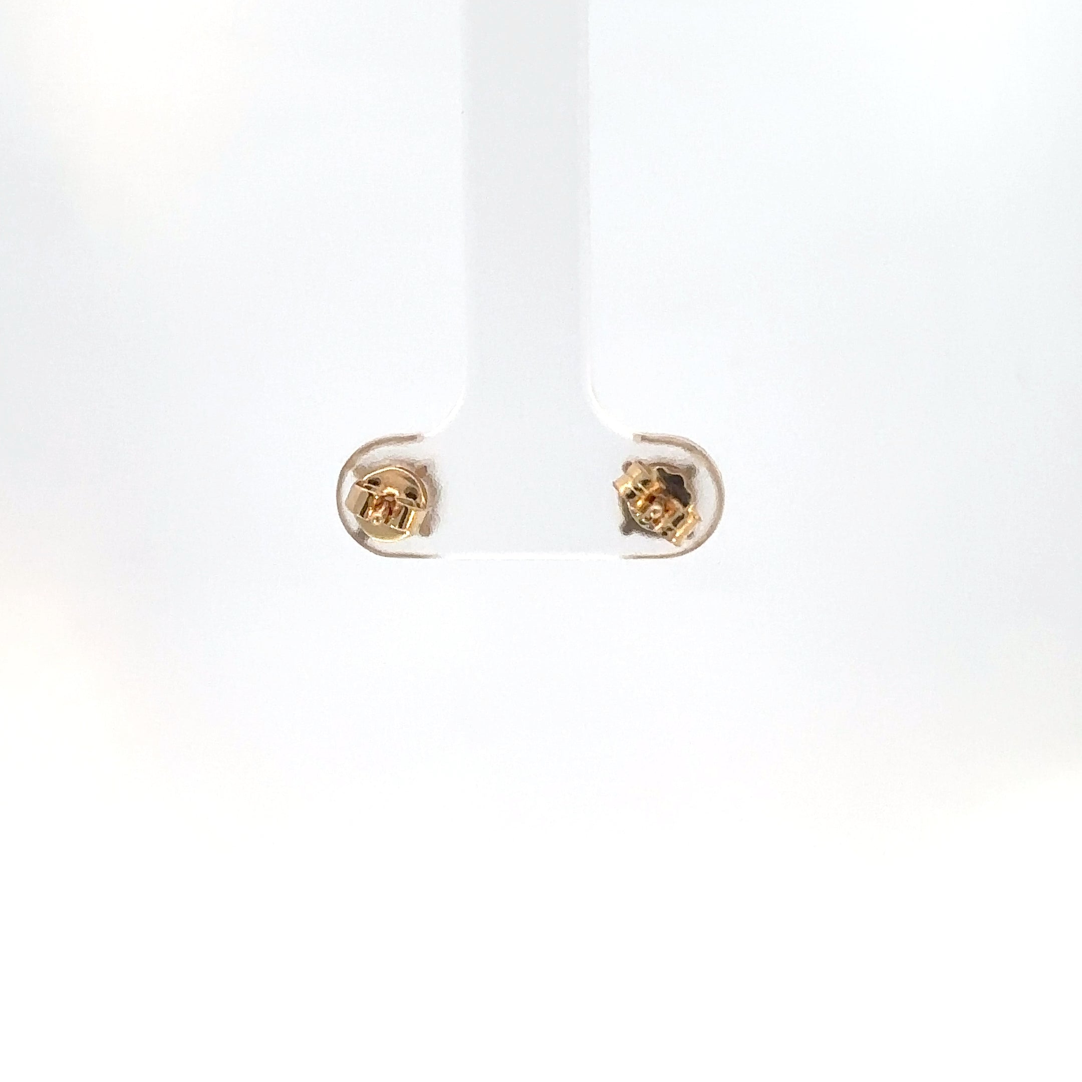 Aretes Moissanitas en Oro Amarillo