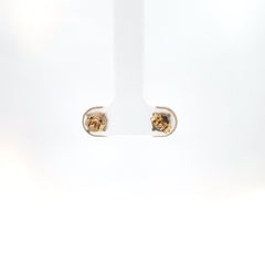 Aretes Moissanitas en Oro Amarillo