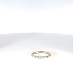 Anillo Florituras en Oro Blanco