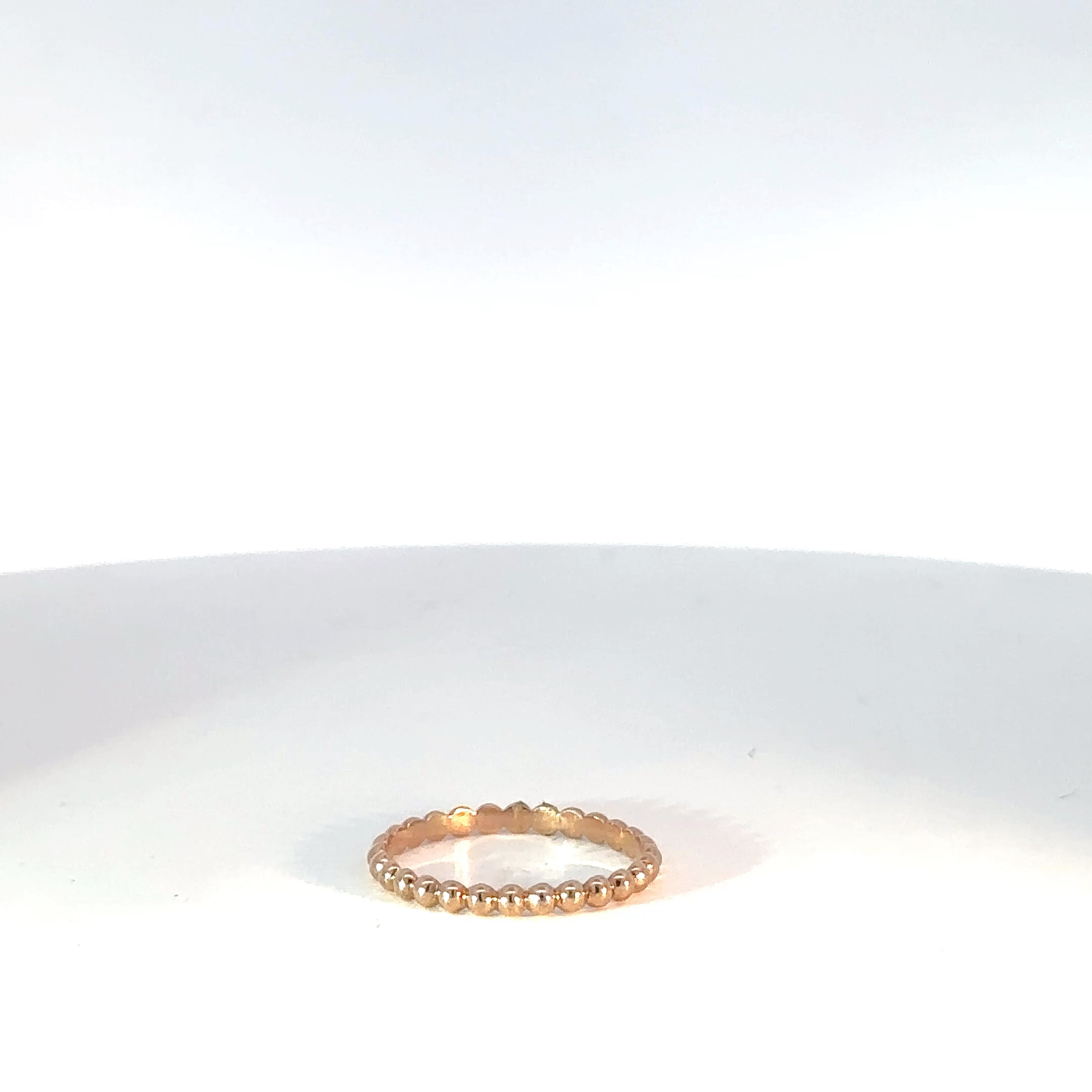 Anillo Florituras en Oro Rosa