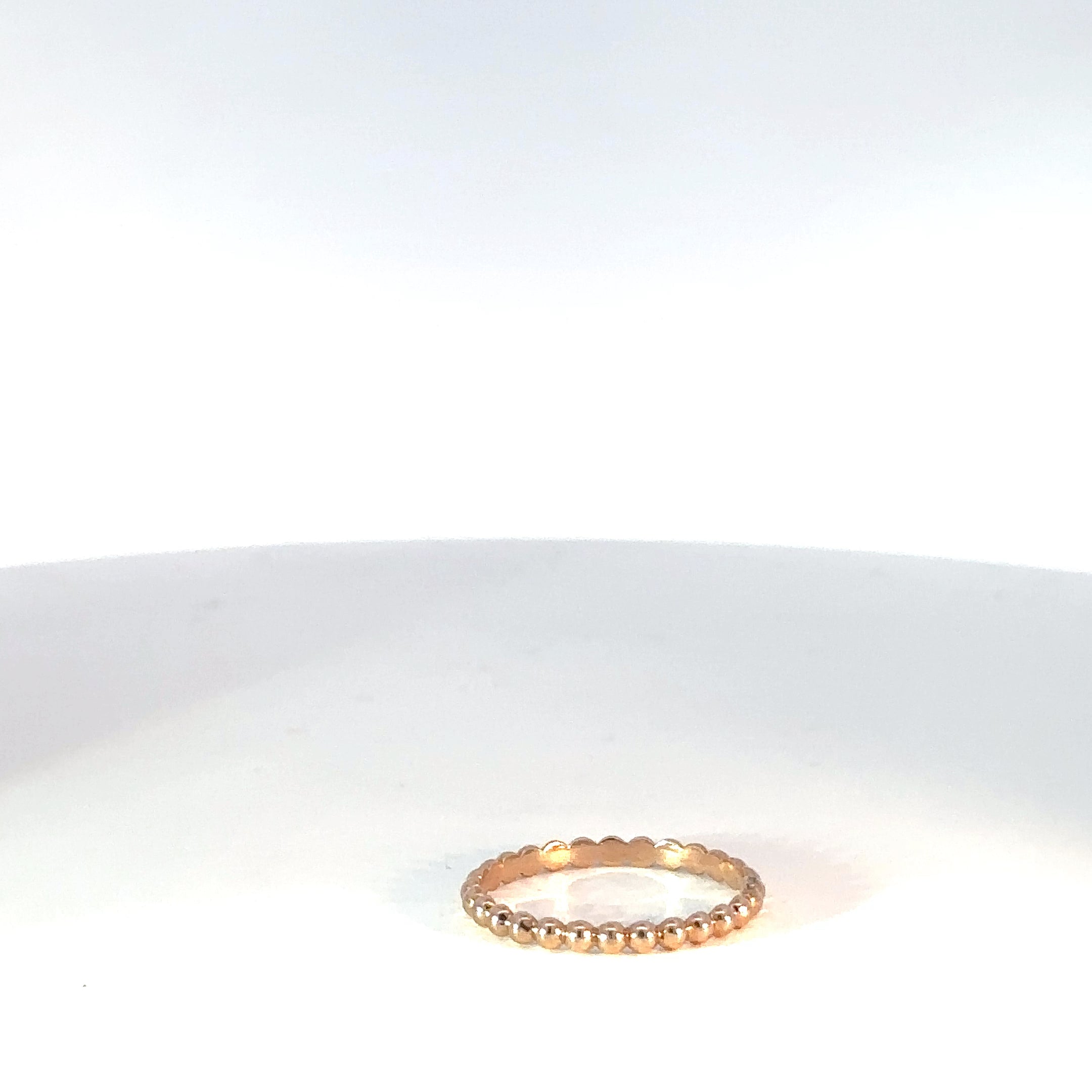 Anillo Florituras en Oro Rosa