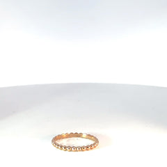 Anillo Florituras en Oro Rosa