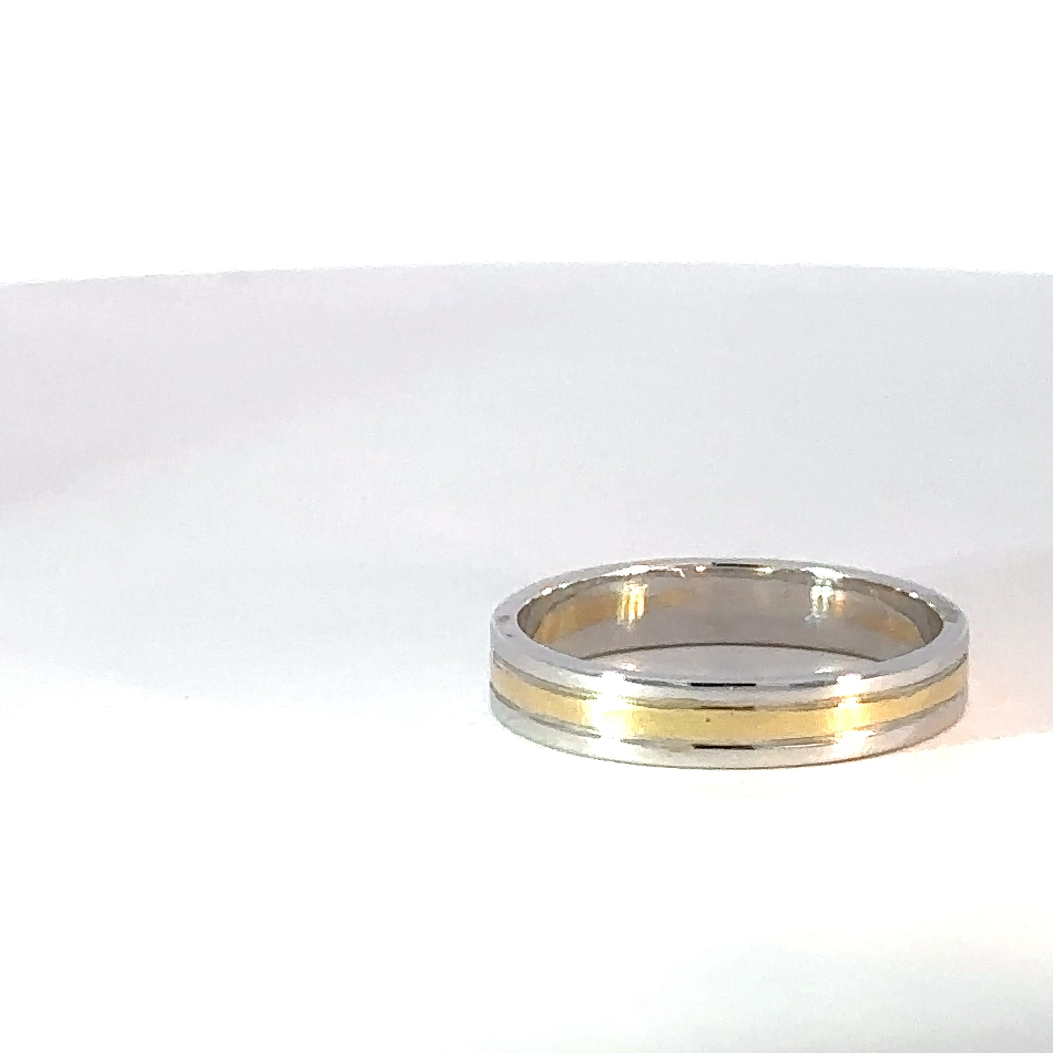 Argolla Tres Líneas dos oros