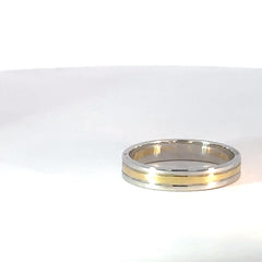 Argolla Tres Líneas dos oros