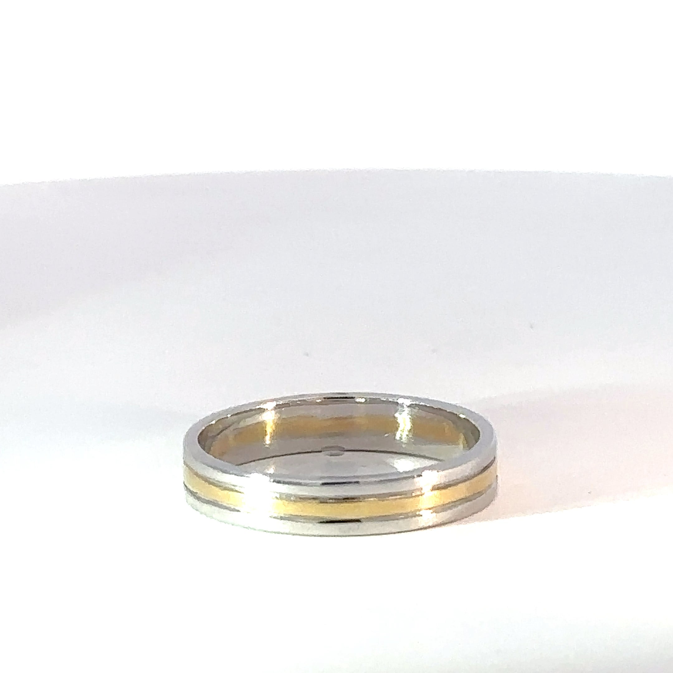 Argolla Tres Líneas dos oros