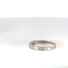 Anillo Cintillo en Oro Blanco