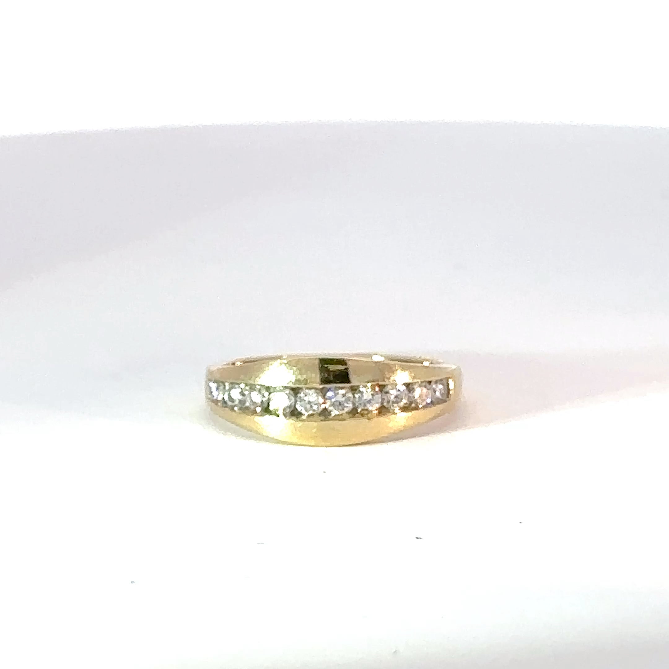 Anillo oro amarillo diamantes carré