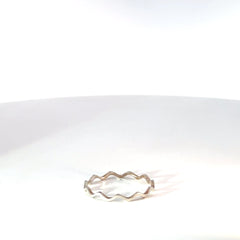Anillo en Zigzag en Plata