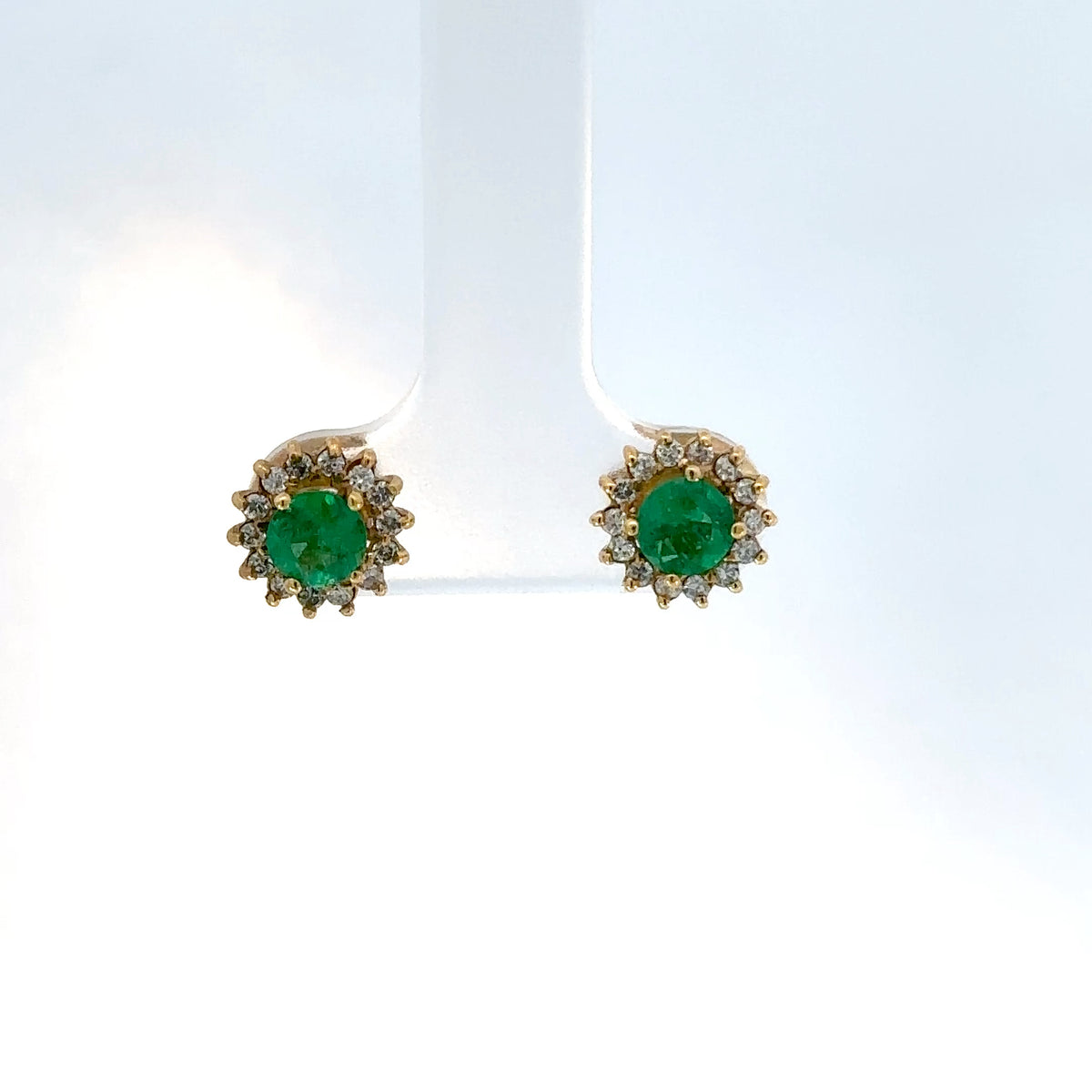 Aretes cluster de Esmeralda y Diamantes