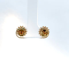 Aretes cluster de Esmeralda y Diamantes