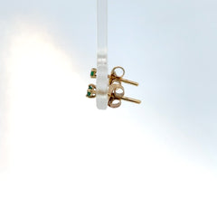 Topos oro amarillo esmeralda solitario