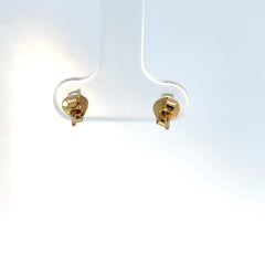 Topos oro amarillo esmeralda solitario