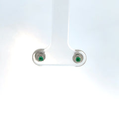 Topos solitario oro blanco esmeralda