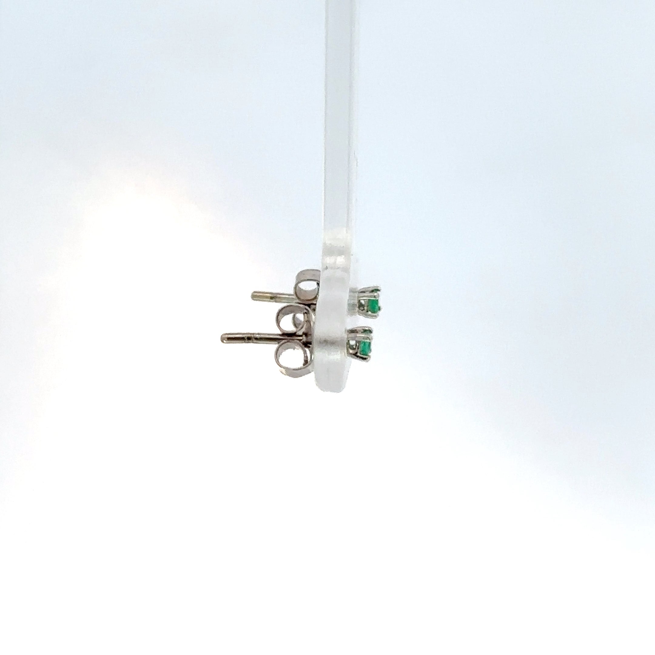 Topos solitario oro blanco esmeralda