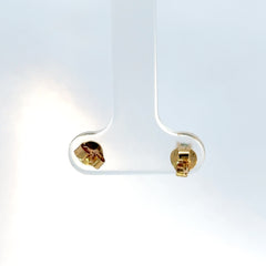 Topos oro amarillo esmeralda solitario