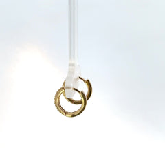 Elegantes Aretes de Oro Amarillo con circones