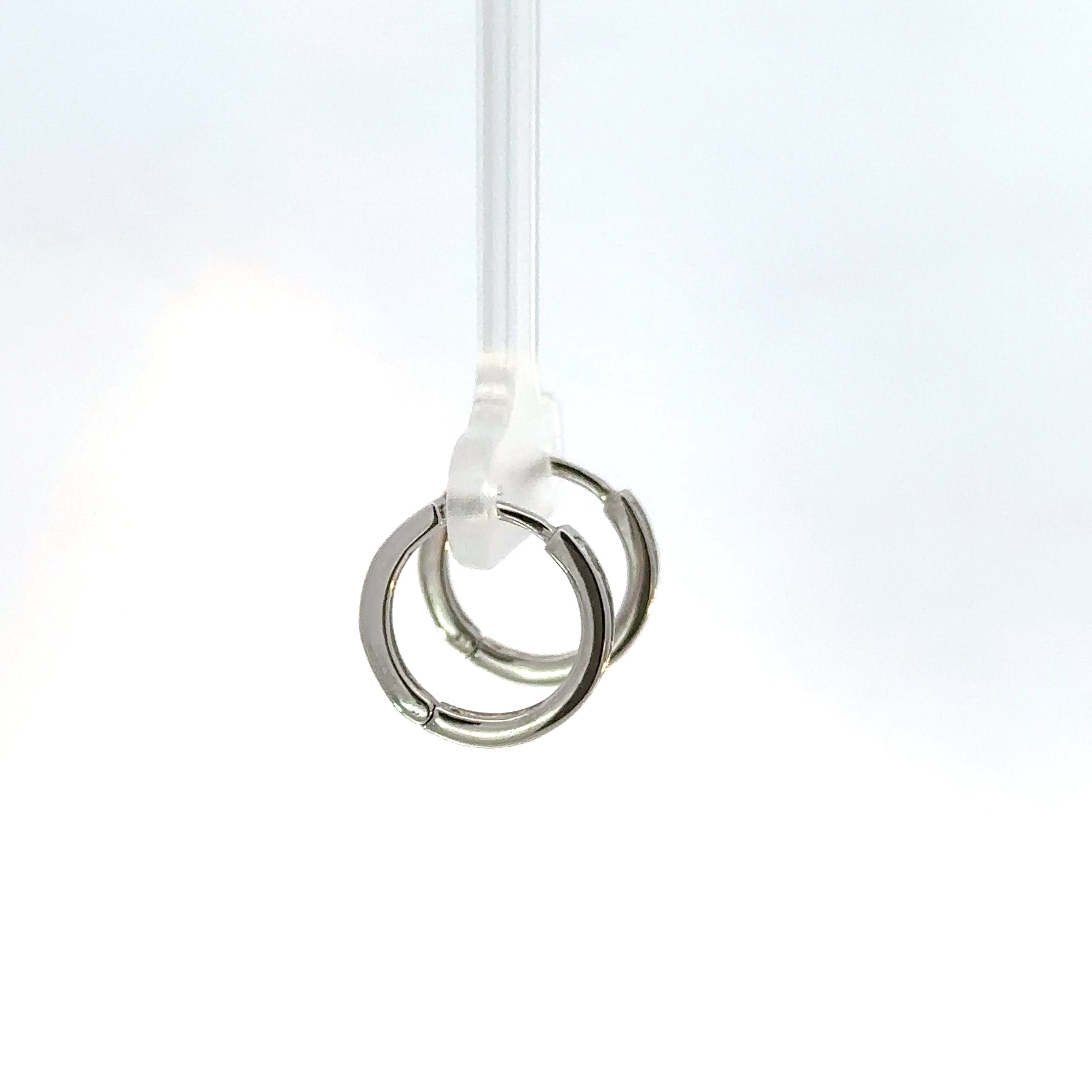 Candongas oro blanco circones en carré