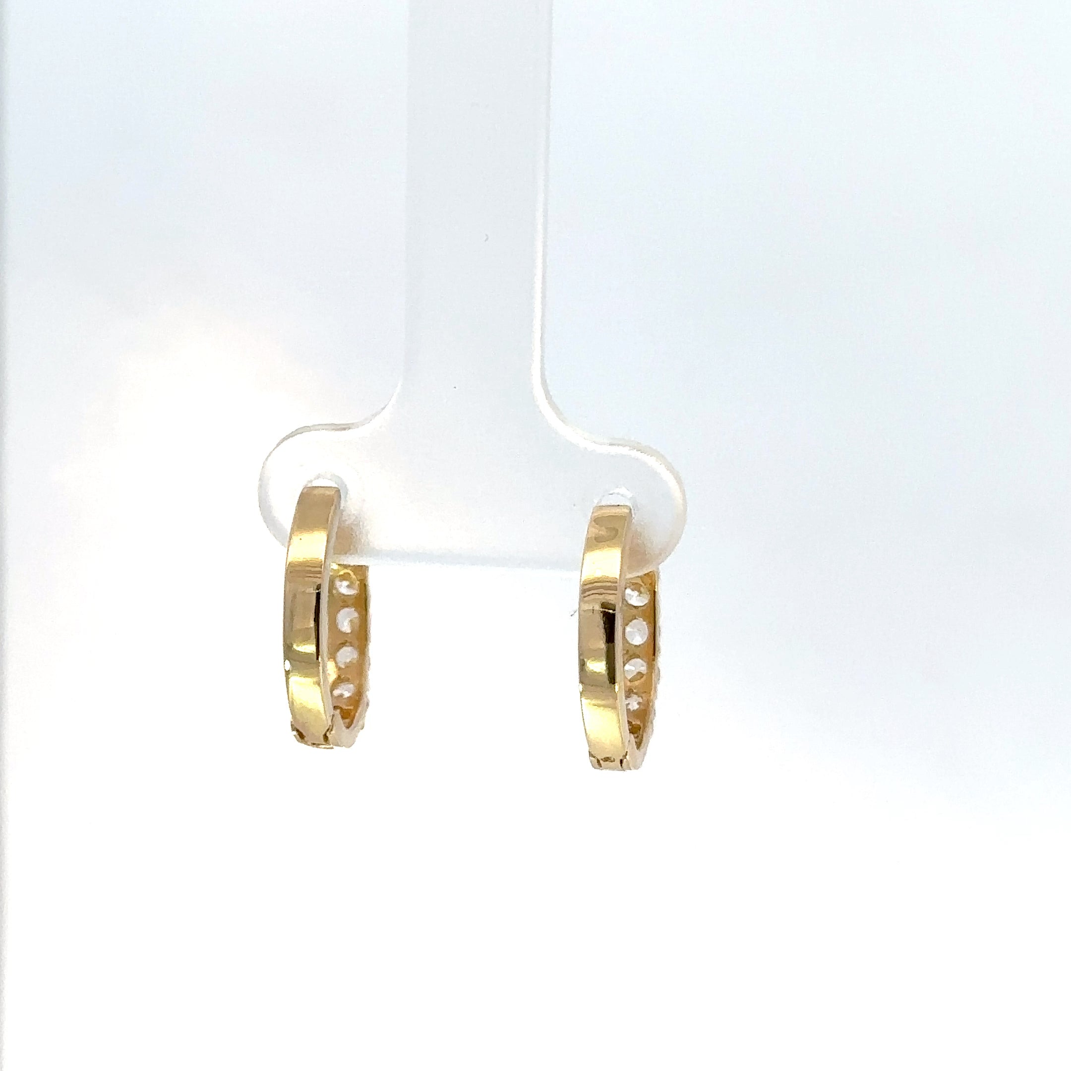 Candongas en Oro Amarillo con Circones