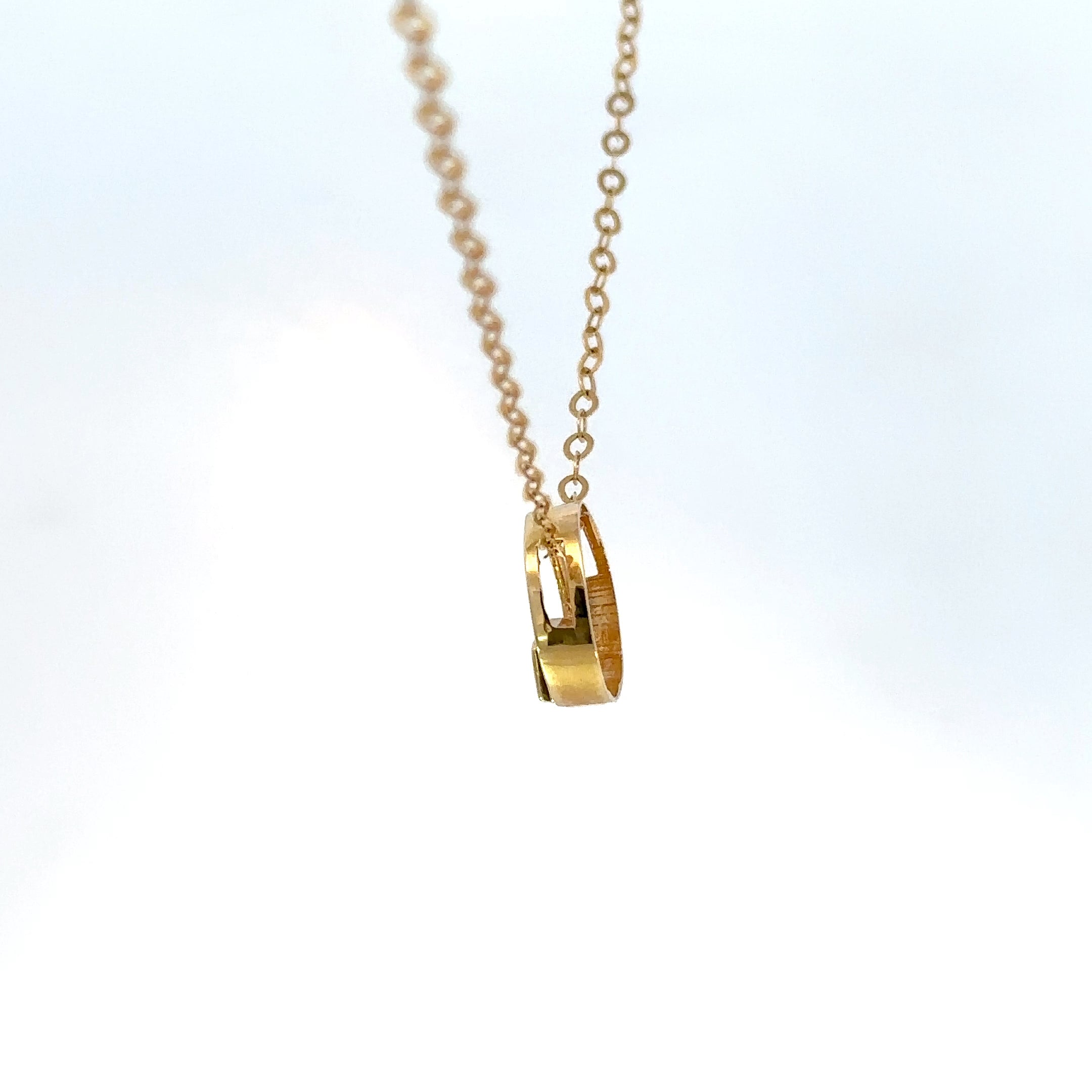 Dije Círculo Baguette con Circon