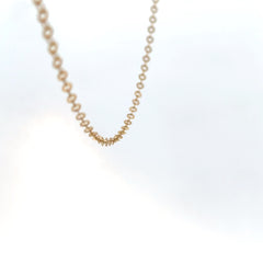 Cadena Lentejuela en Oro Amarillo