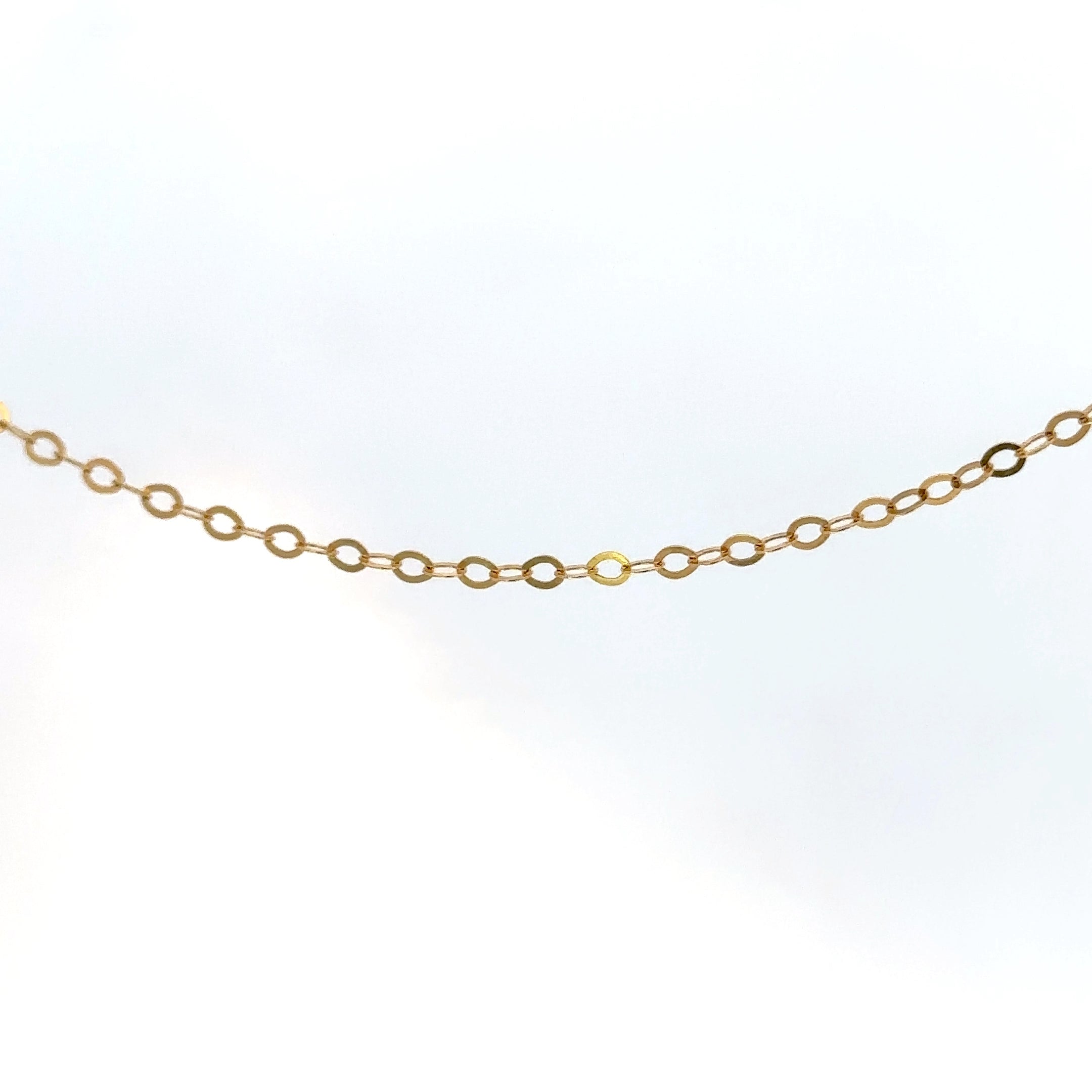 Cadena Lentejuela en Oro Amarillo