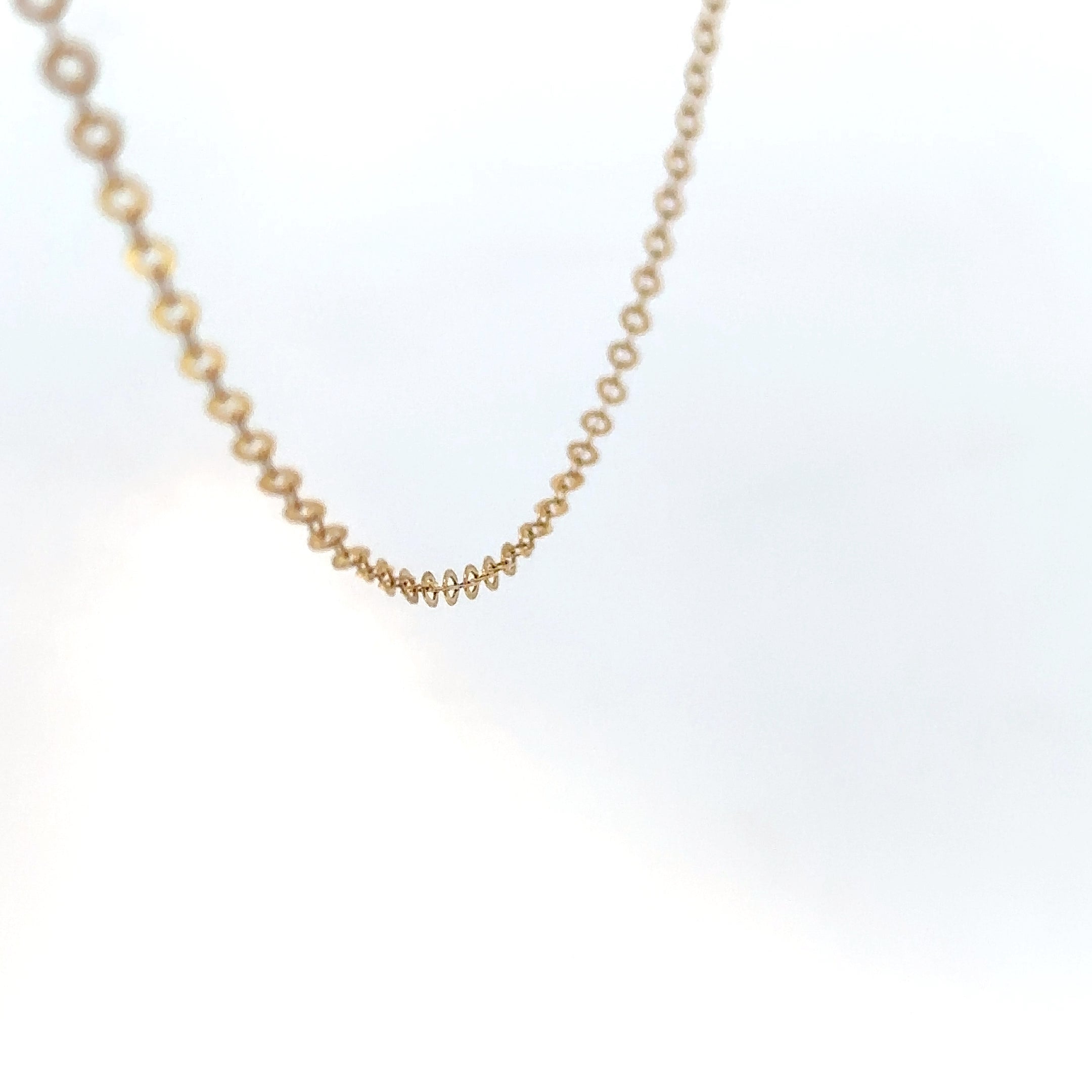 Cadena Lentejuela en Oro Amarillo