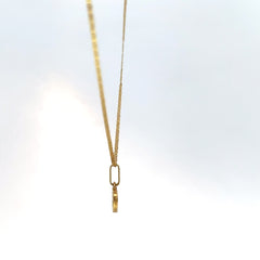 Dije de Corazón en Oro Amarillo y circones