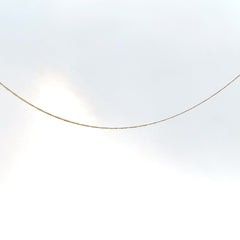 Cadena Plana Espejo en Oro Amarillo