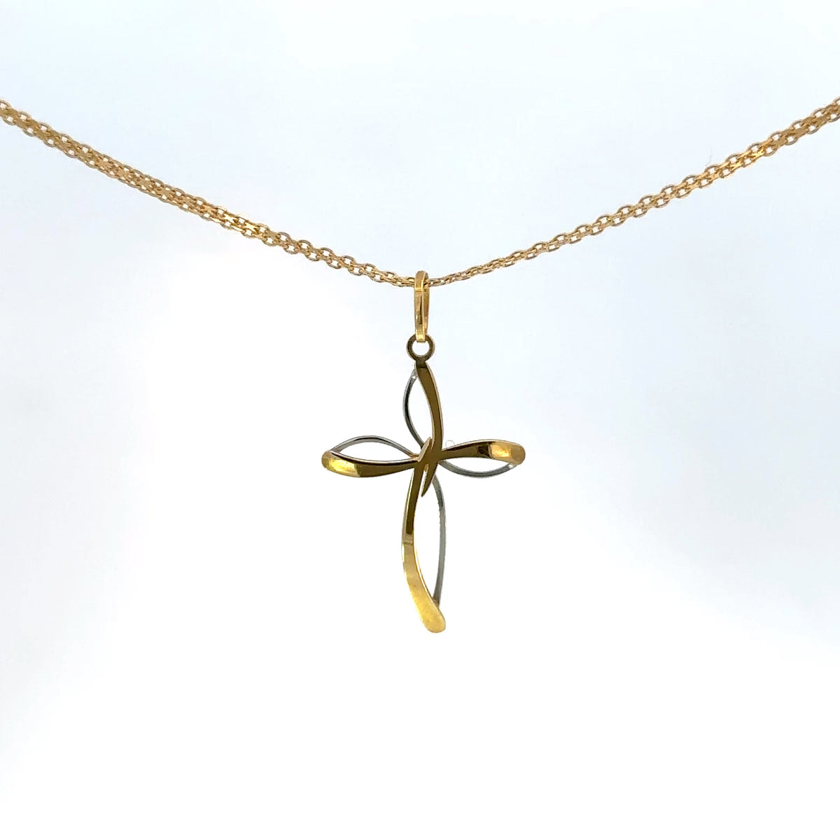 Dije cruz siluetas 2 oros