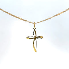 Dije cruz siluetas 2 oros