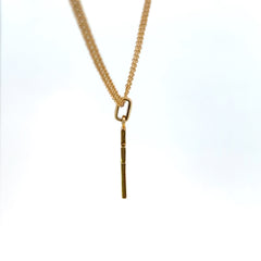 Dije Cruz silueta oro amarillo