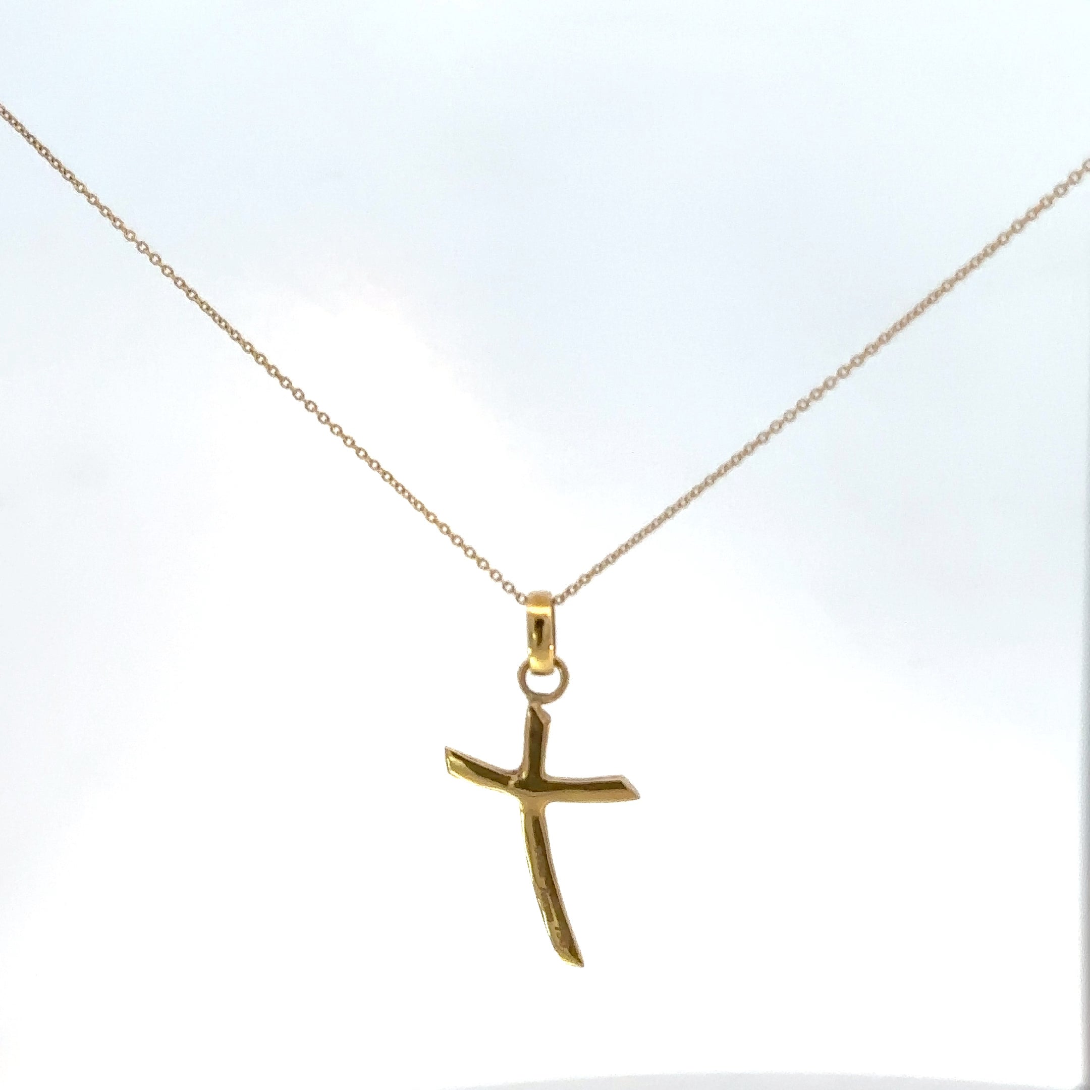 Dije Cruz en Oro Amarillo