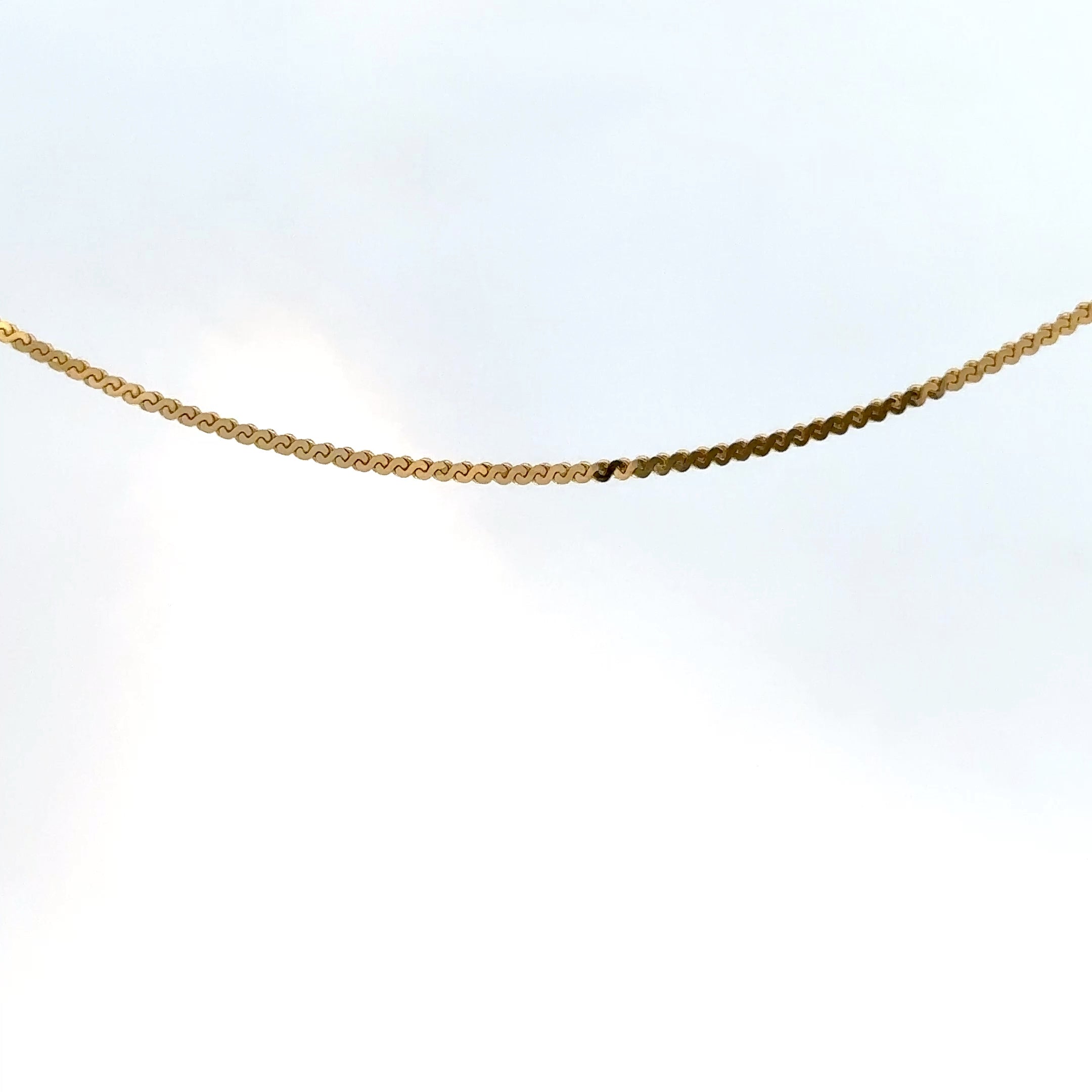 Cadena Serpenti de Oro Amarillo