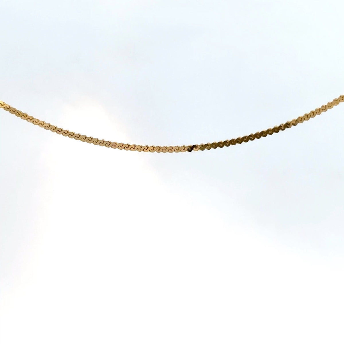 Cadena Serpenti de Oro Amarillo