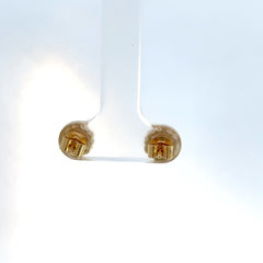 Aretes ilusion oro amarillo diamantes