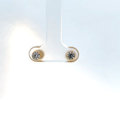 Aretes con Circones en Oro Amarillo