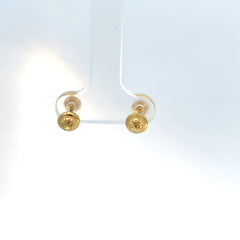 Aretes con Circones en Oro Amarillo